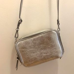 Silver Banana Republic Crossbody Purse